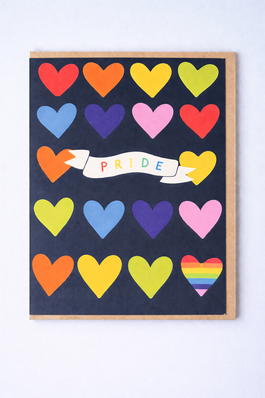 Pride Card Hearts
