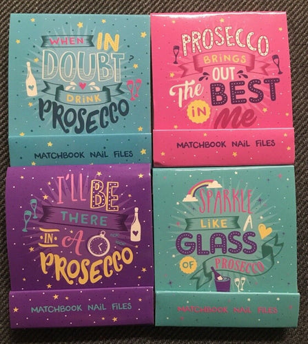 Prosecco Matchbook Nail Files