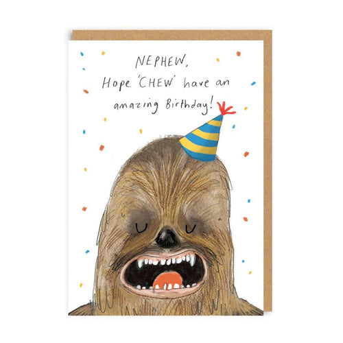 Nephew 'Chew' Birthday Card