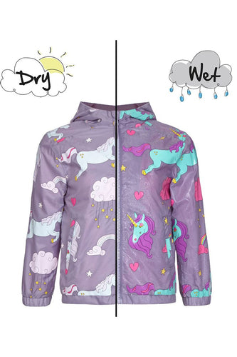 Holly & Beau Magical Colour Changing Unicorn Rain Coat