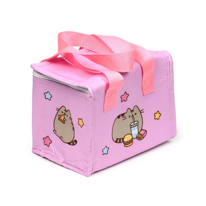 pusheen the cat foodie rpet lunch bag rear view showing plain backing