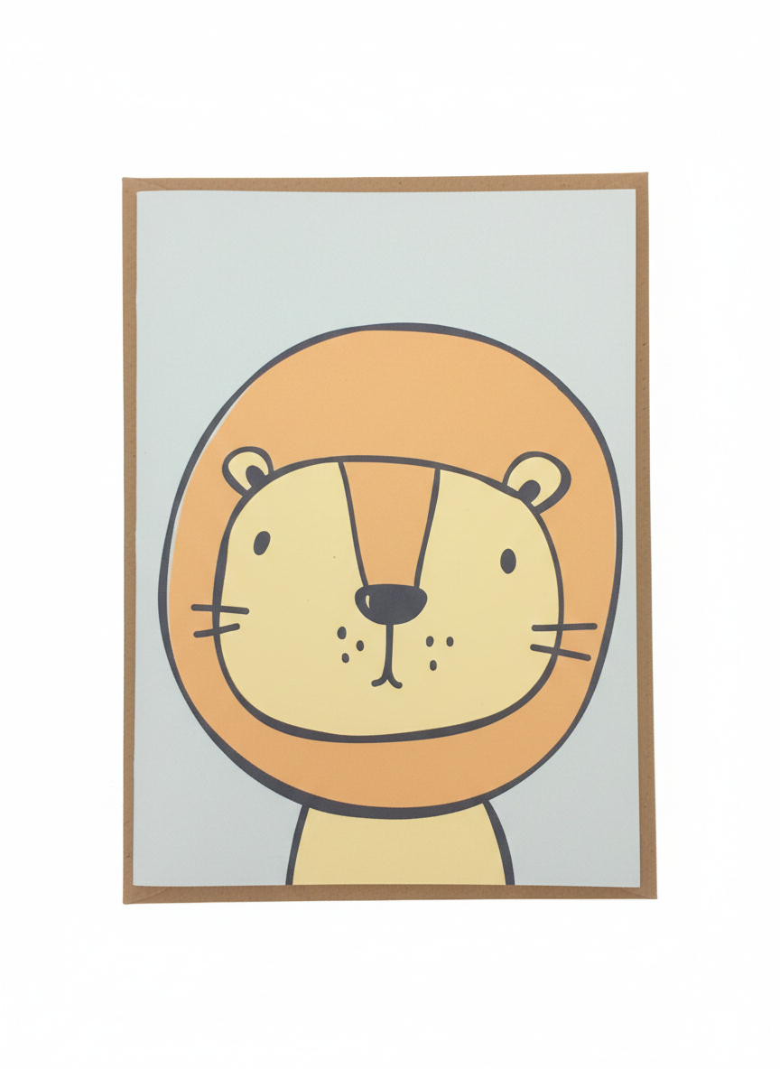 Lion Blank Card
