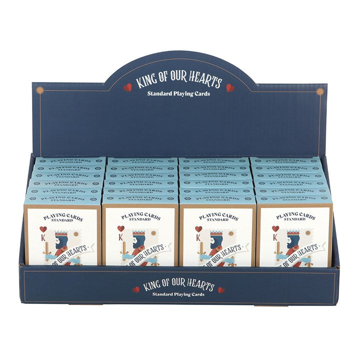 king of our hearts playing cards shown  within retail display unit