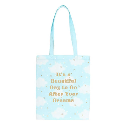 Cloud Print Positivity Tote Bag