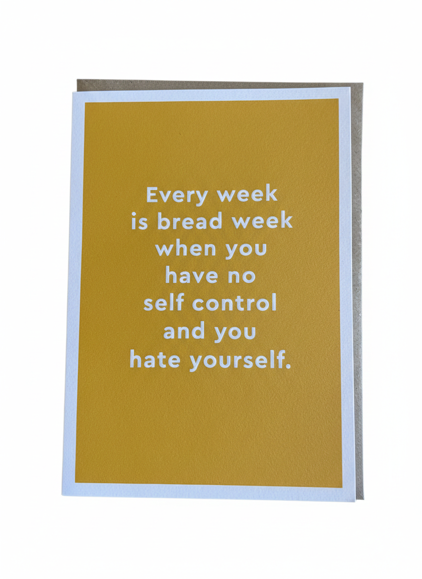 Bread Week Card -Blank Inside