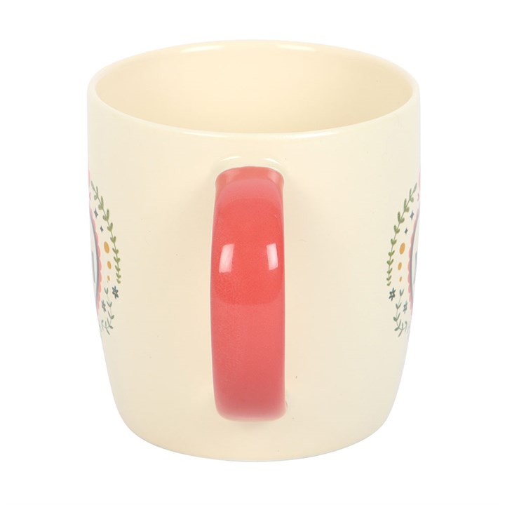 folk heart mum ceramic mug side view highlighting handle and classic shape