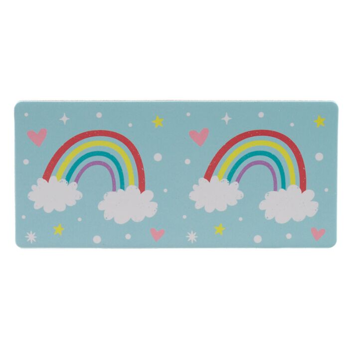 duo rainbow-themed domino tile from the unicorn magic kids dominoes set