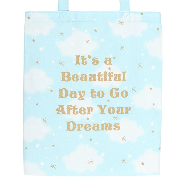 Cloud Print Positivity Tote Bag