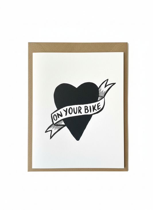 On Your Bike Card - Blank inside