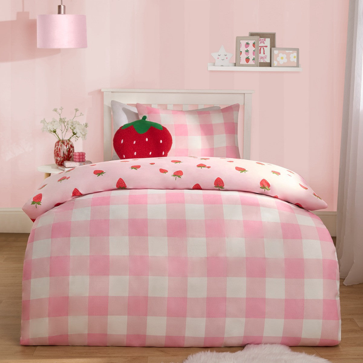 Strawberry Duvet Cover -Single
