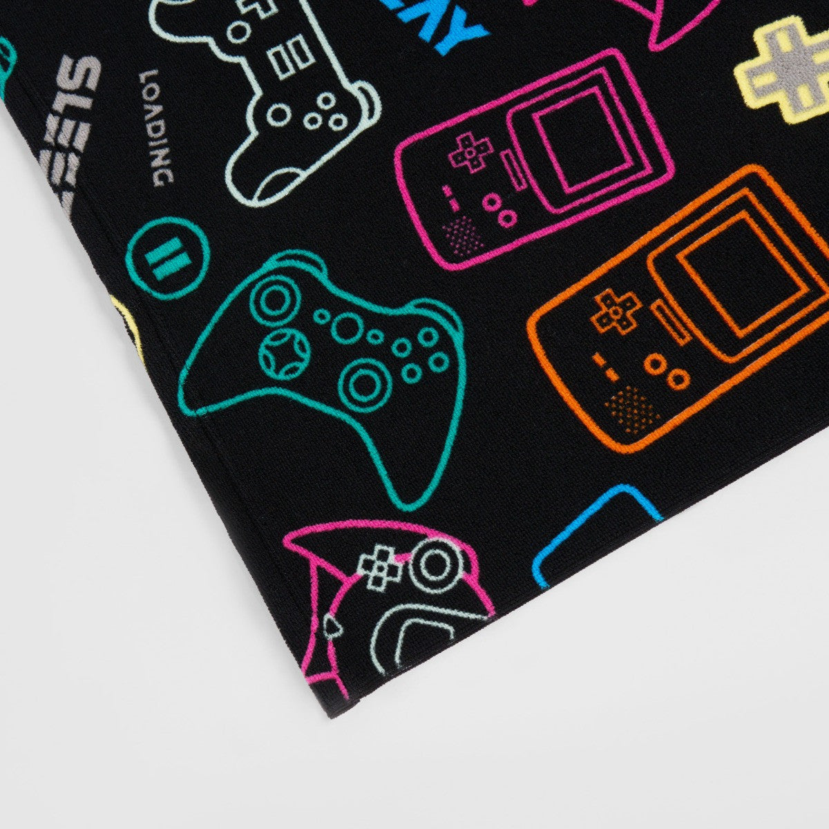 Gamer Beach Towel - Black