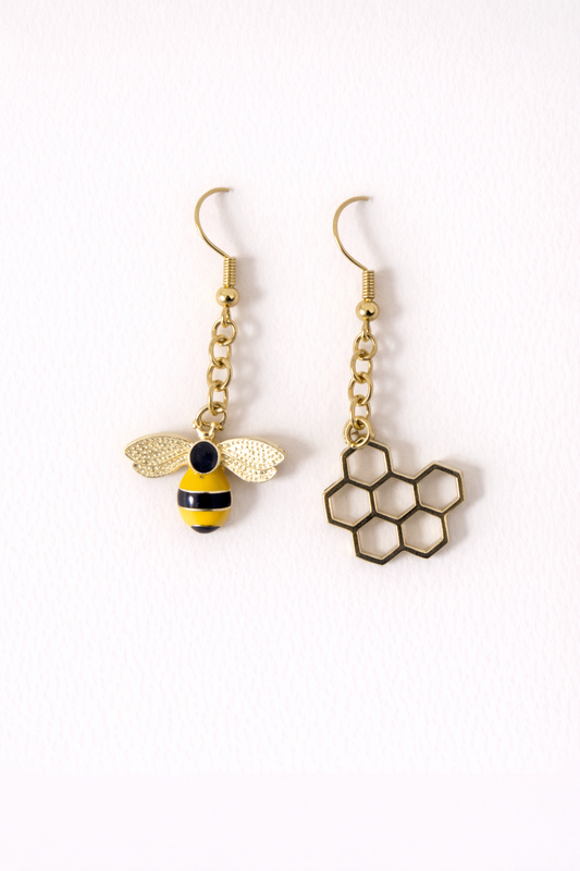Bee Drop Earrings