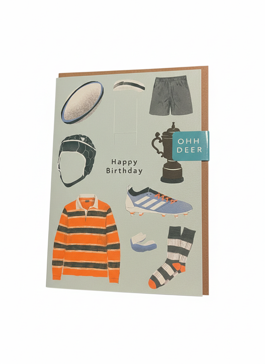Birthday Card Rugby Jersey