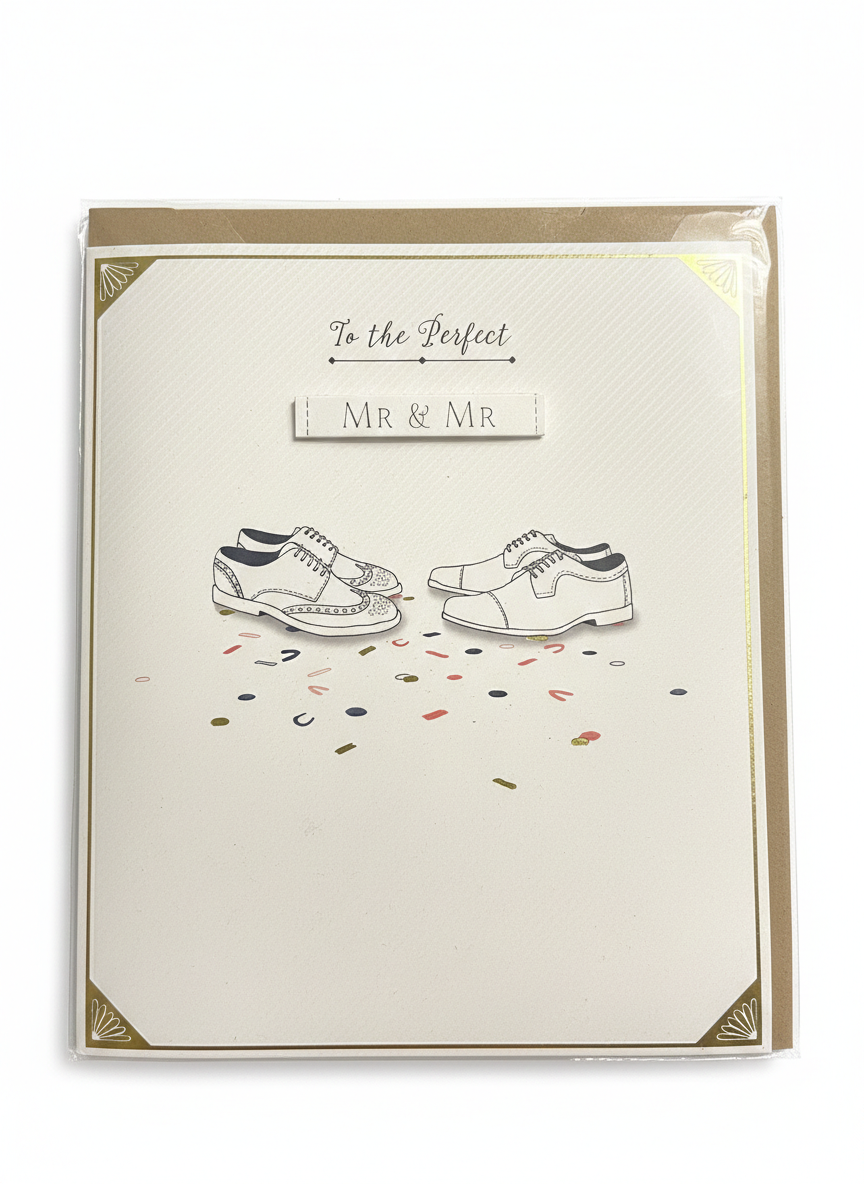 Mr & Mr Wedding Card – Shoes Design