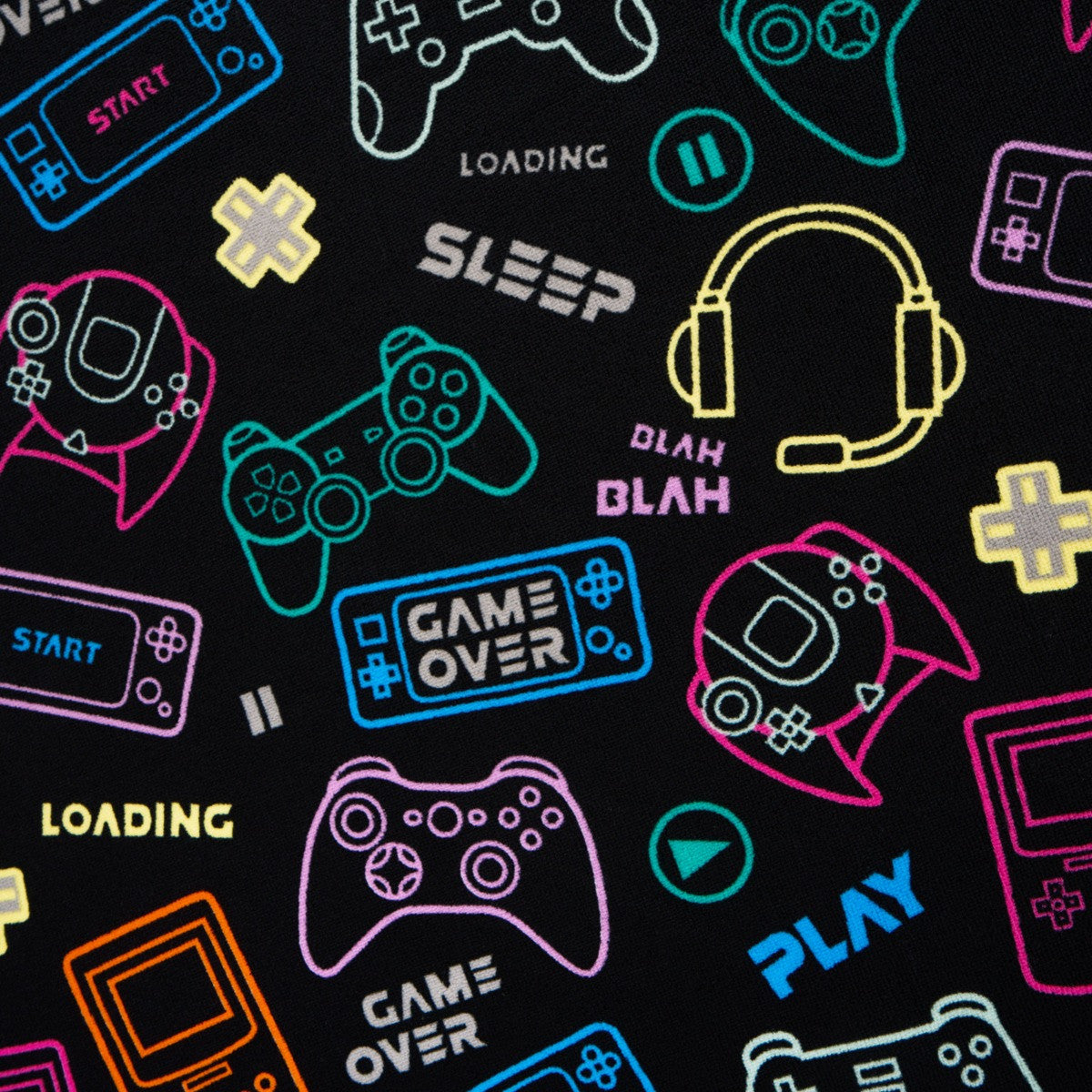 Gamer Beach Towel - Black