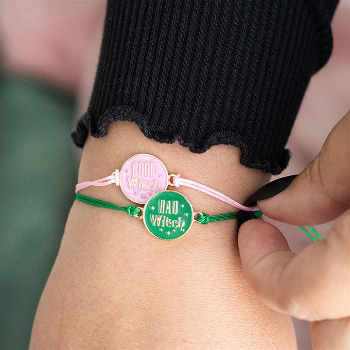 adjustable good witch bad witch bracelets worn on wrist for everyday styling
