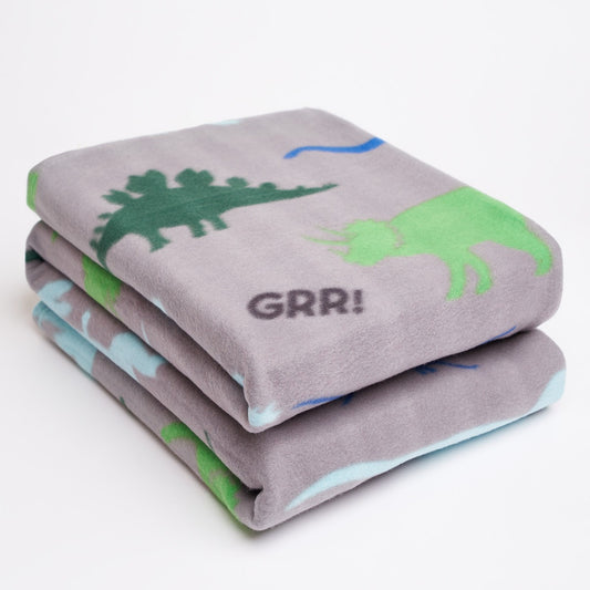 Dinosaur Fleece Throw