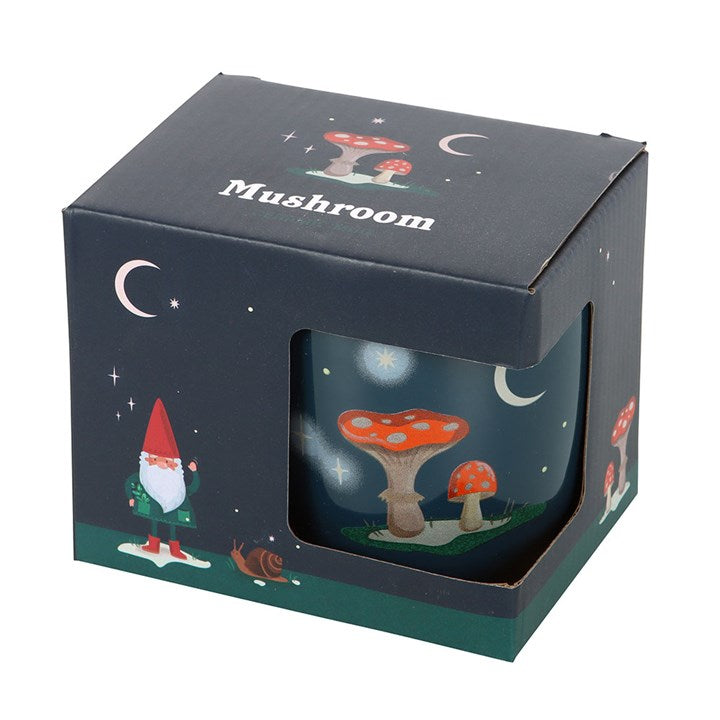 winter forest mushroom house mug presented boxed ready for gifting