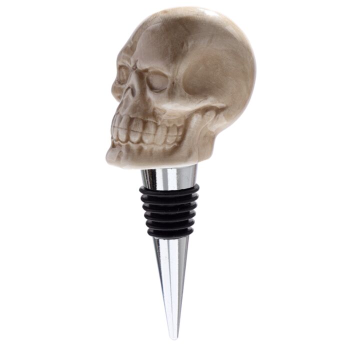 Ceramic Skull Bottle Top Stopper