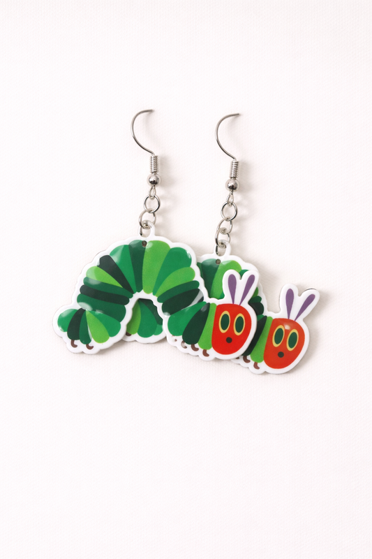 Hungry Caterpillar Drop Earrings