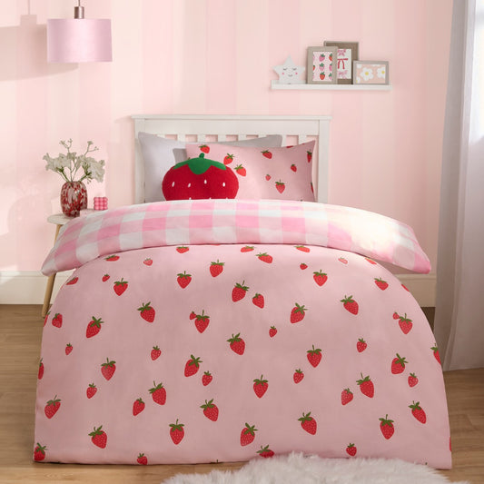 Strawberry Duvet Cover -Single