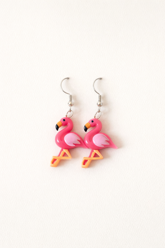 Flamingo Drop Earrings
