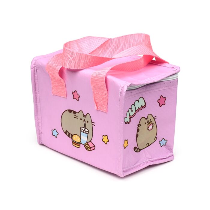 pusheen the cat insulated cool bag rear view with carry handles visible
