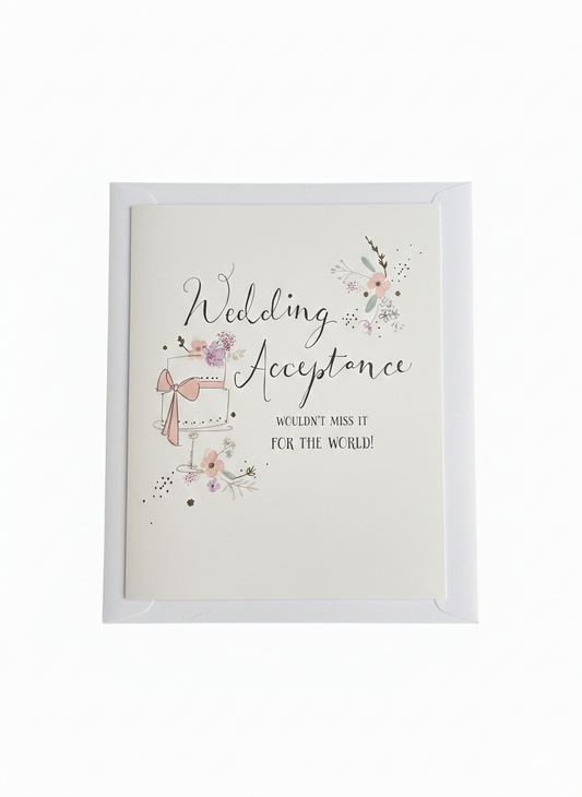 Wedding Acceptance Card Cake
