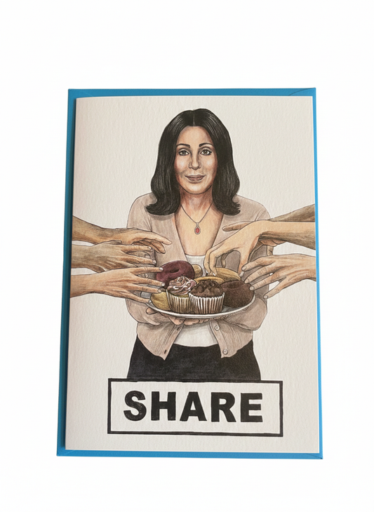 Share With Cher Card Blank Inside