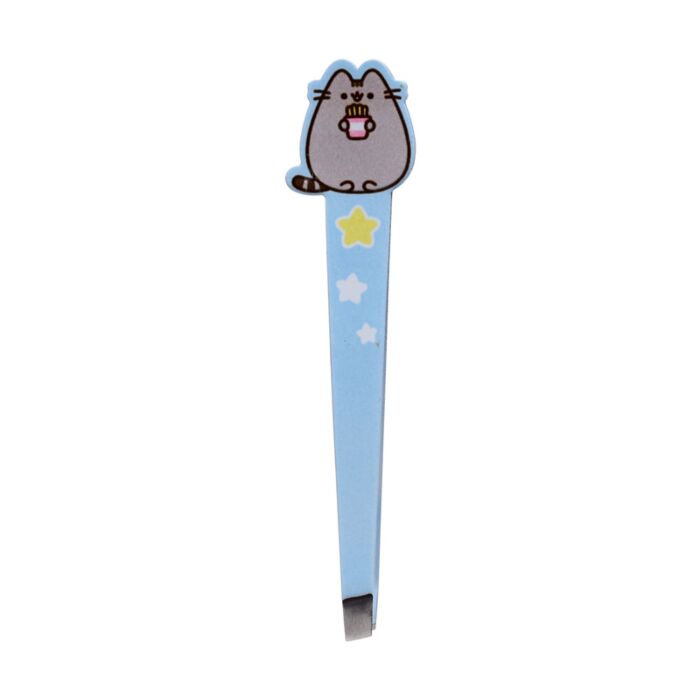 individual Pusheen the Cat Core Shaped Tweezer in a new colour showing fine precision for grooming