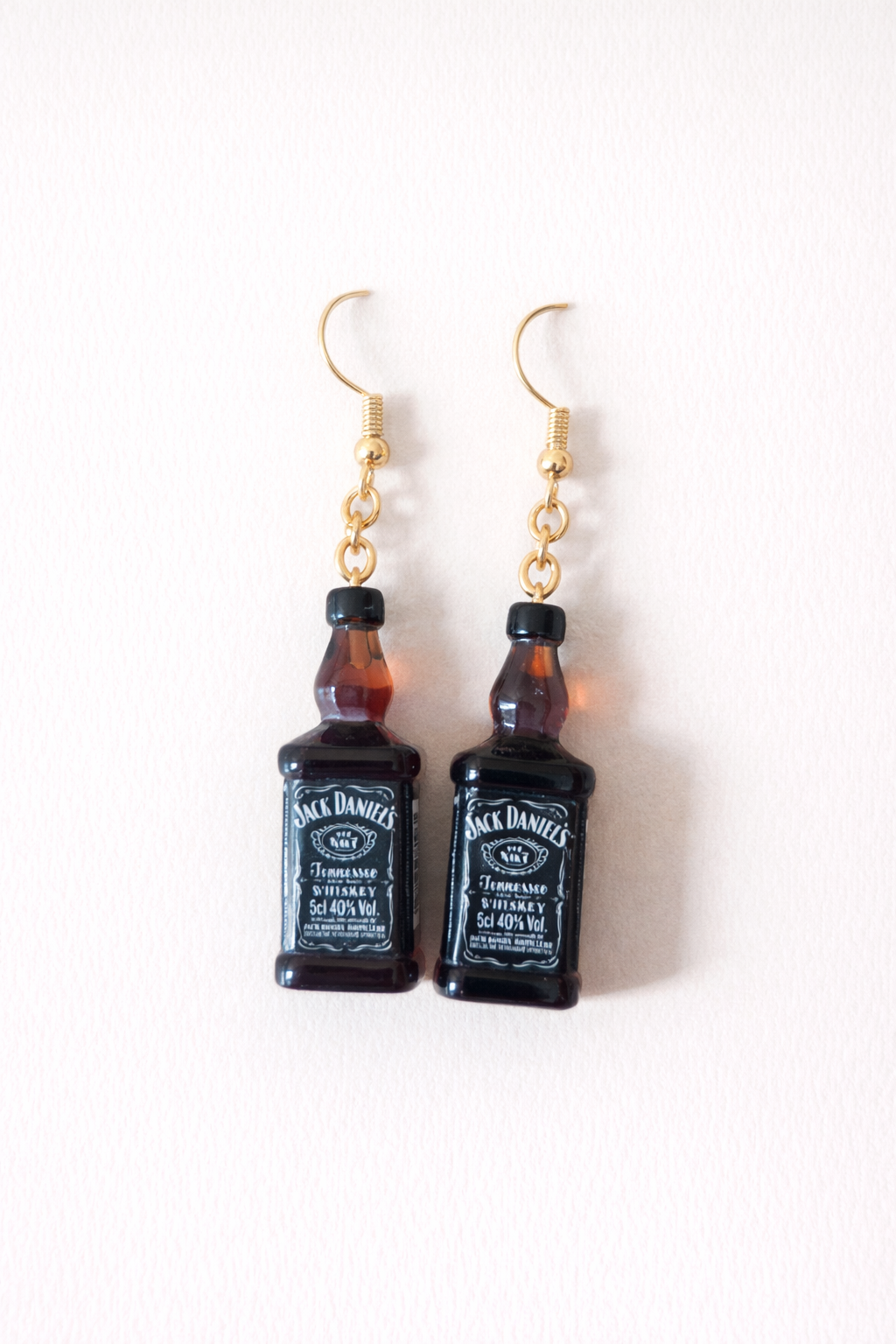 bottle drop earrings novelty design playful statement jewellery lightweight comfortable everyday wear