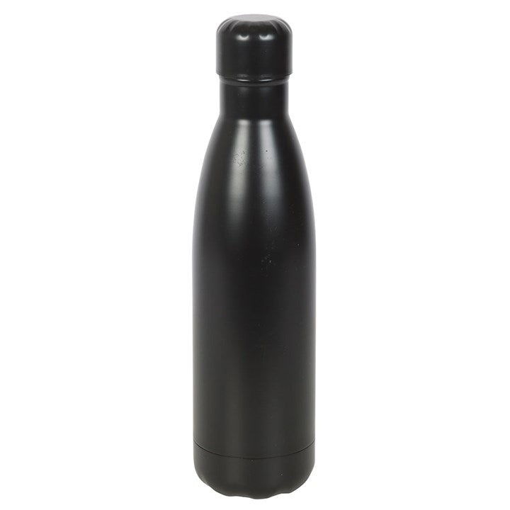 rear view of floral snake water bottle showing clean minimalist back finish