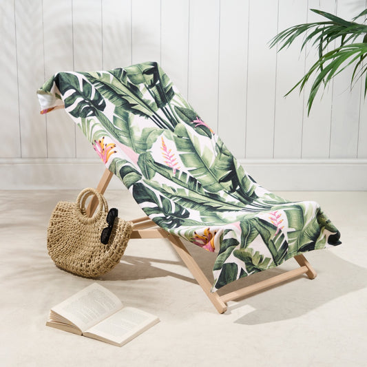 Tropical Floral Fleece Throw