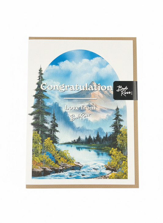 Bob Ross Congratulations Card