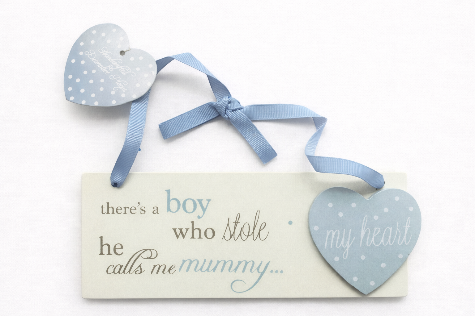 wooden new baby plaque keepsake gift for nursery shelf celebrating baby boy 