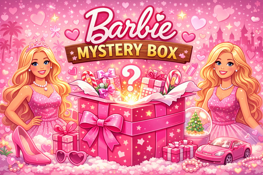 barbie mystery box official gift surprise boxed presentation showing curated barbie themed items for gifting
