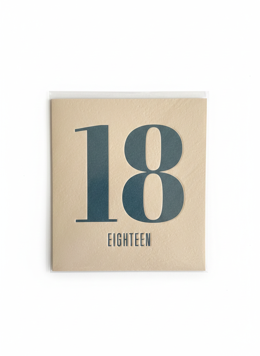 18 Birthday Card