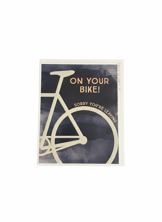 On Your Bike Card - Sorry You're Leaving