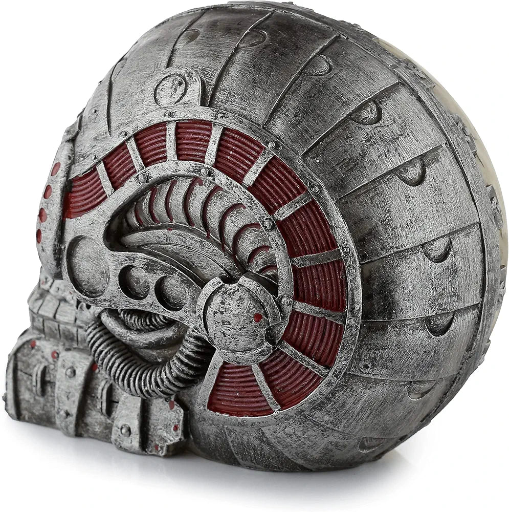 Steampunk Half Robot Skull