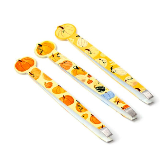 autumn harvest shaped tweezers showing all three design variants together