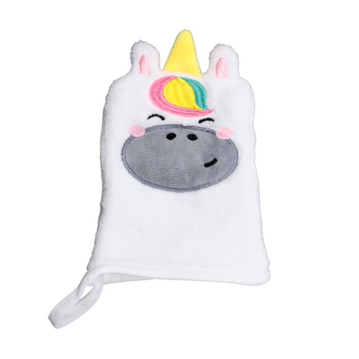 Astra the Unicorn Adoracorns Makeup Remover Glove – Reusable Cotton Cleansing Mitt