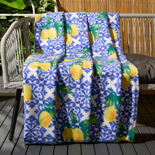 Lemon Fleece Throw