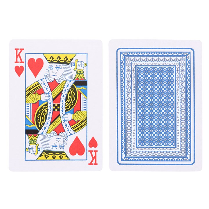 king of our hearts card back design shown beside card deck for detail view