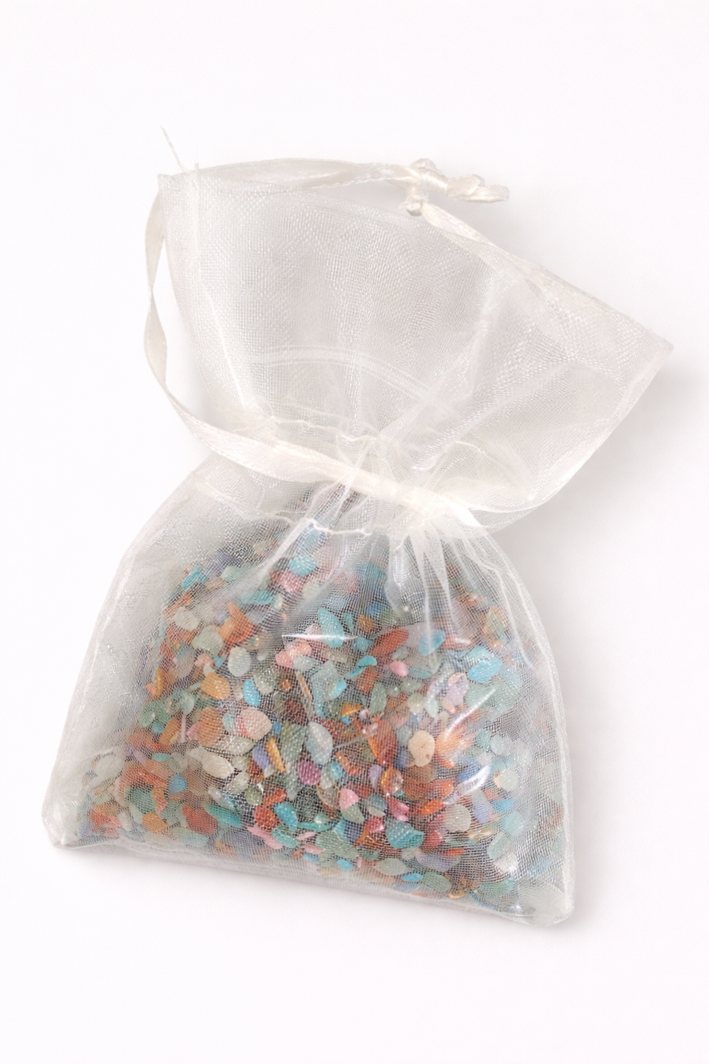 mixed gemstone fragments small pack in gift pouch assorted stones jewellery making supply