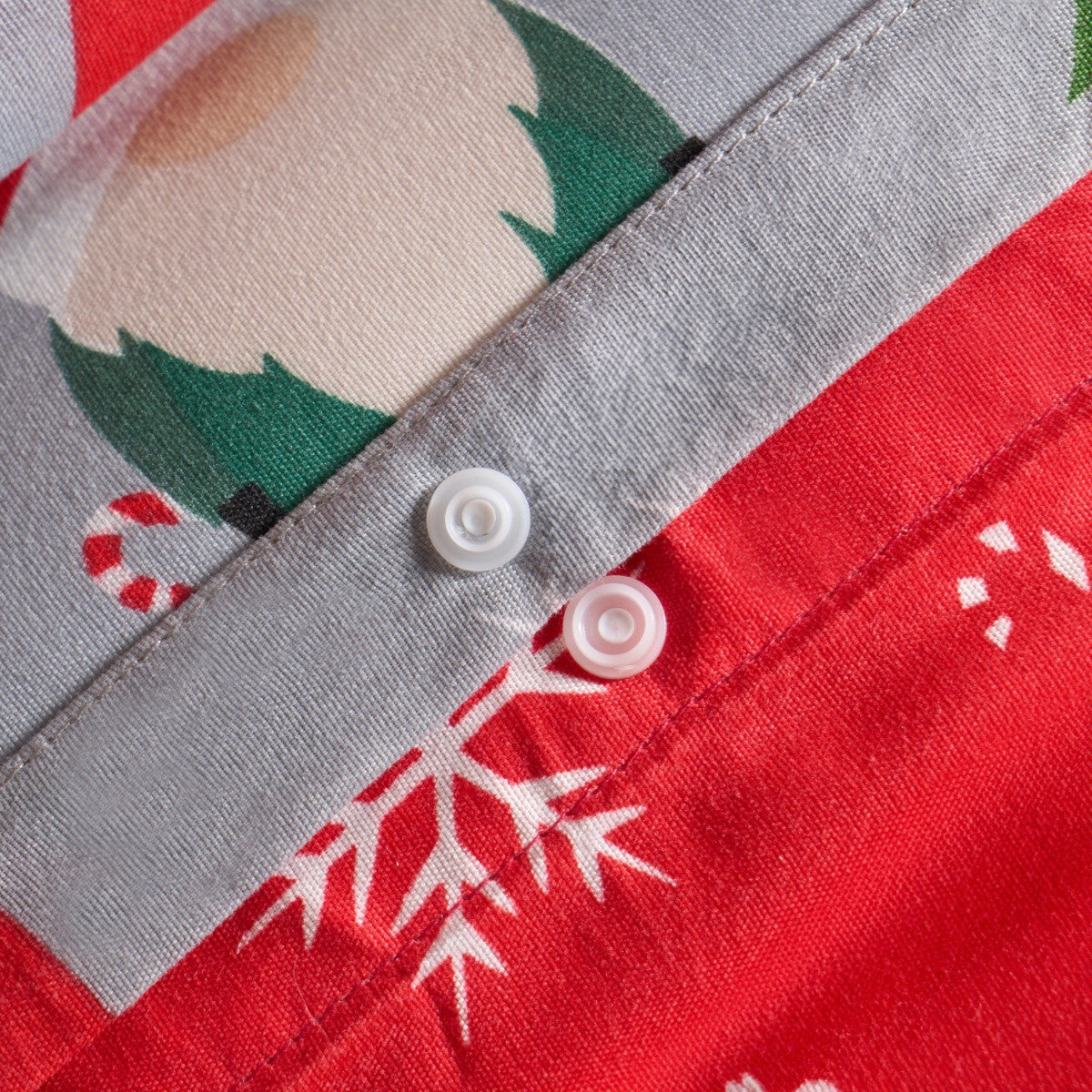 Christmas Gonk Duvet Set Grey- King