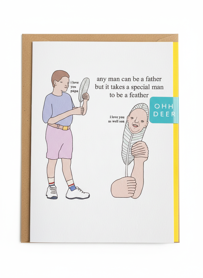 Feather Father Card