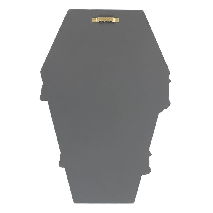 rear view of the creepier the better wooden sign showing solid backing and finish