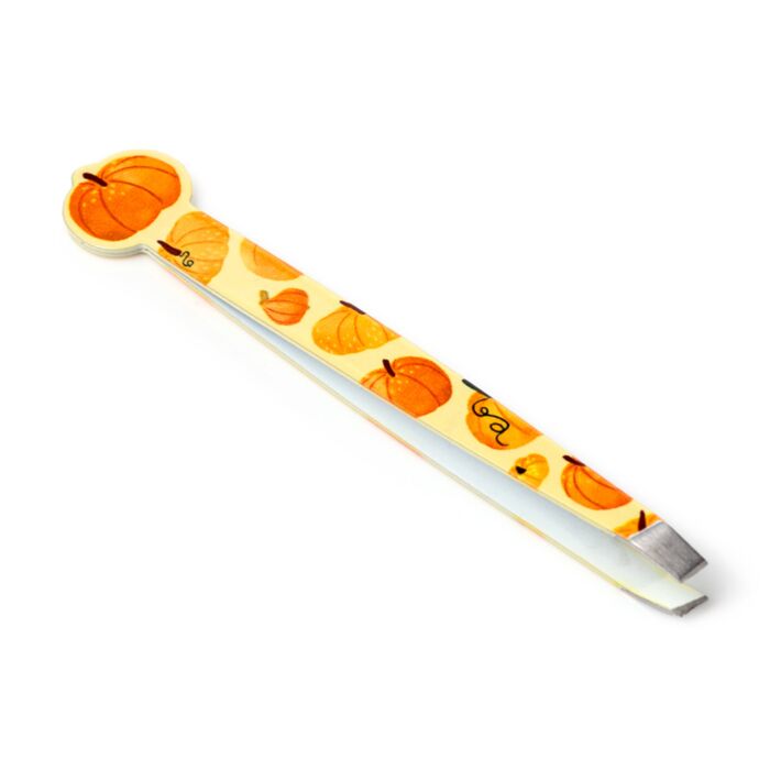 autumn harvest shaped tweezers third variant laying flat highlighting unique design