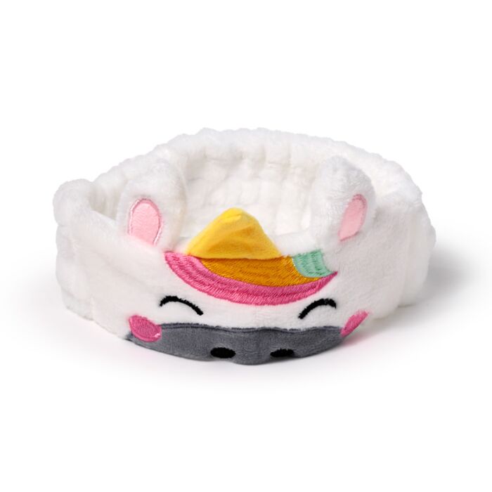 adoracorns astra the unicorn plush beauty headband angled view showing soft texture