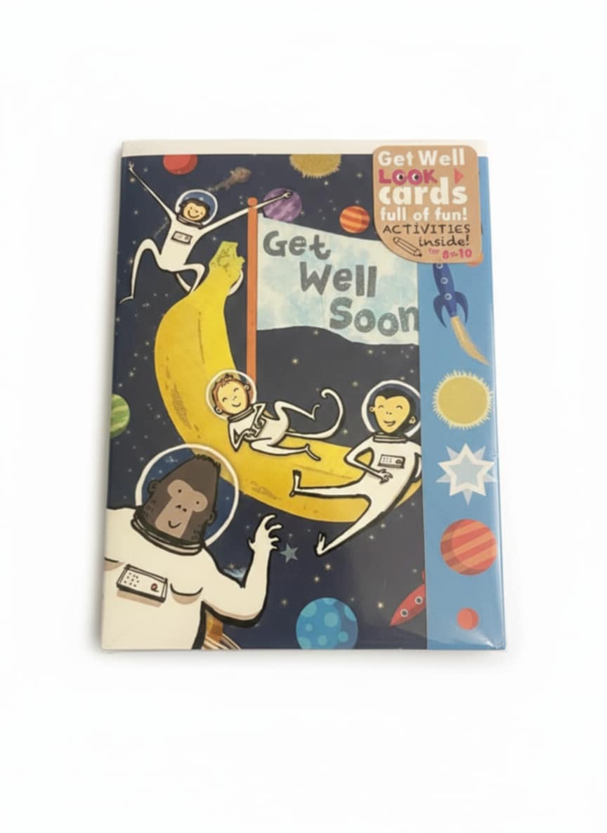 get well soon activity card interactive design thoughtful recovery message card with activity